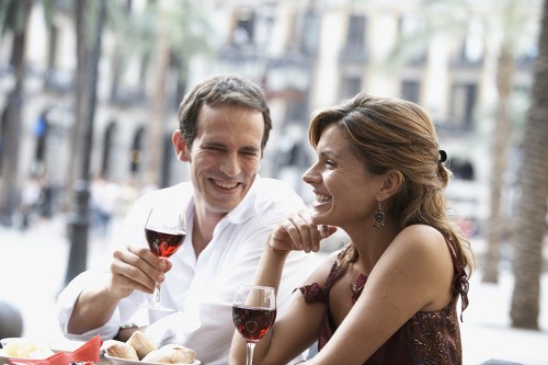 couple drinking