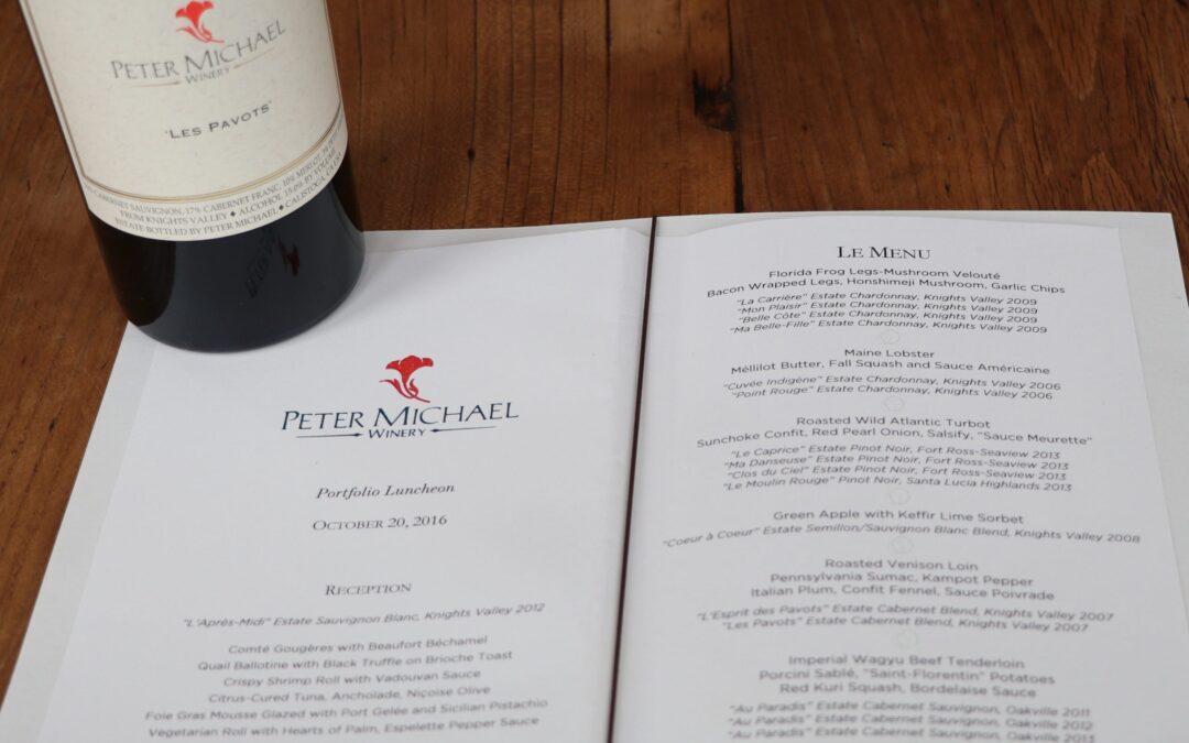 Peter Michael – California’s “Grand Cru” Revealed