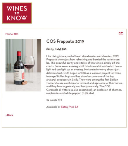 WineSpeed Wines to Know